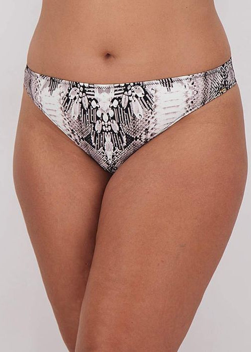 Figleaves Women's Curve Snake Bikini Bottoms Briefs Swimsuit Swimming Key West