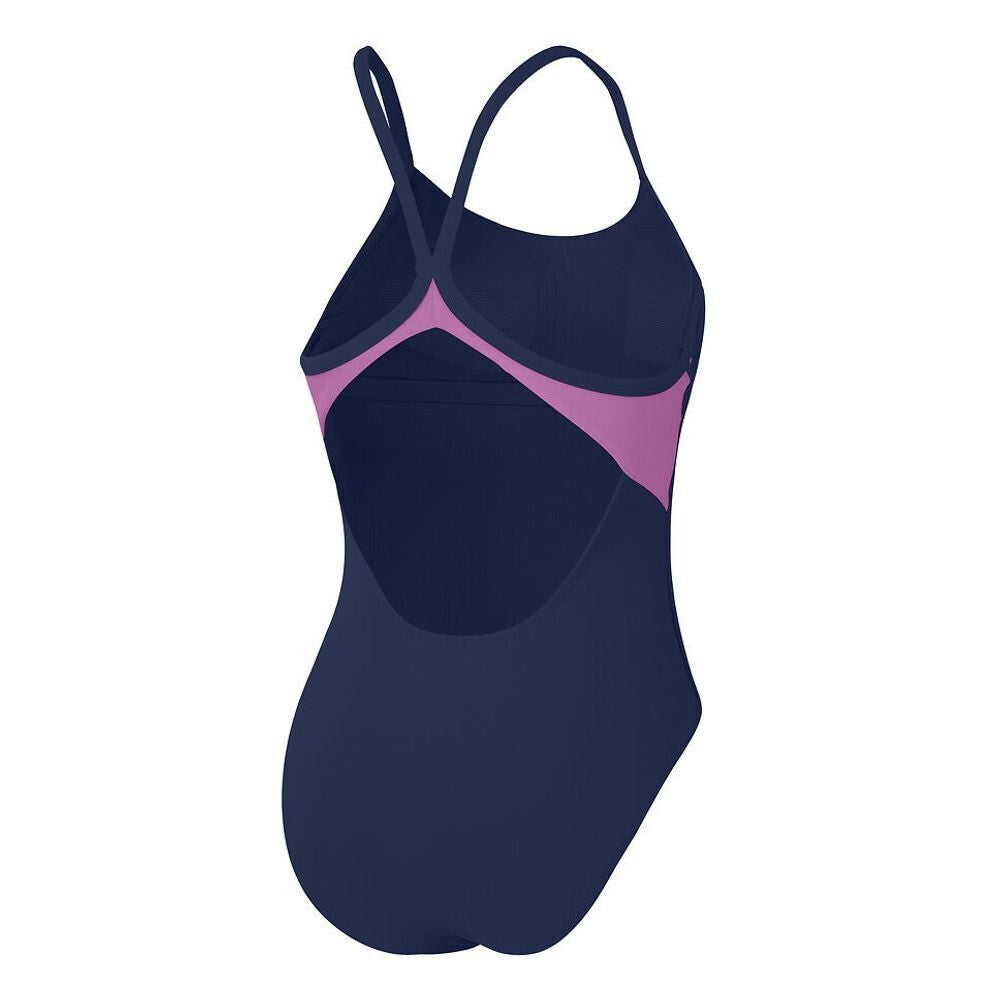 Speedo Women's Colourblock Racerback Swimsuit Swimming Costume Swimwear BNWT