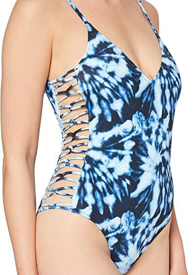 Iris & Lilly Women's Strappy Swimsuit Swimming Costume Tie Dye BNWT