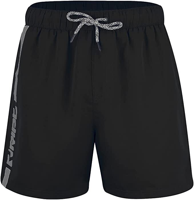 Ript Essentials Men's Quick Dry Swimming Swim Shorts Trunks Black Swimming BNWT