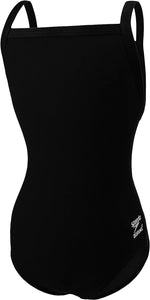 Speedo Women's Solid Endurance+ Flyback Training Swimsuit Swimming Costume BNWT