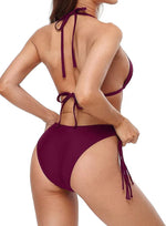 Charmo Women's Padded String Halter Bikini Swimsuit Swimming Costume BNWT