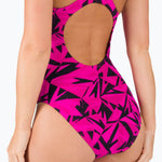 Speedo Women's Hyperboom Allover Medalist Swimsuit Swimming Costume Pink BNWT