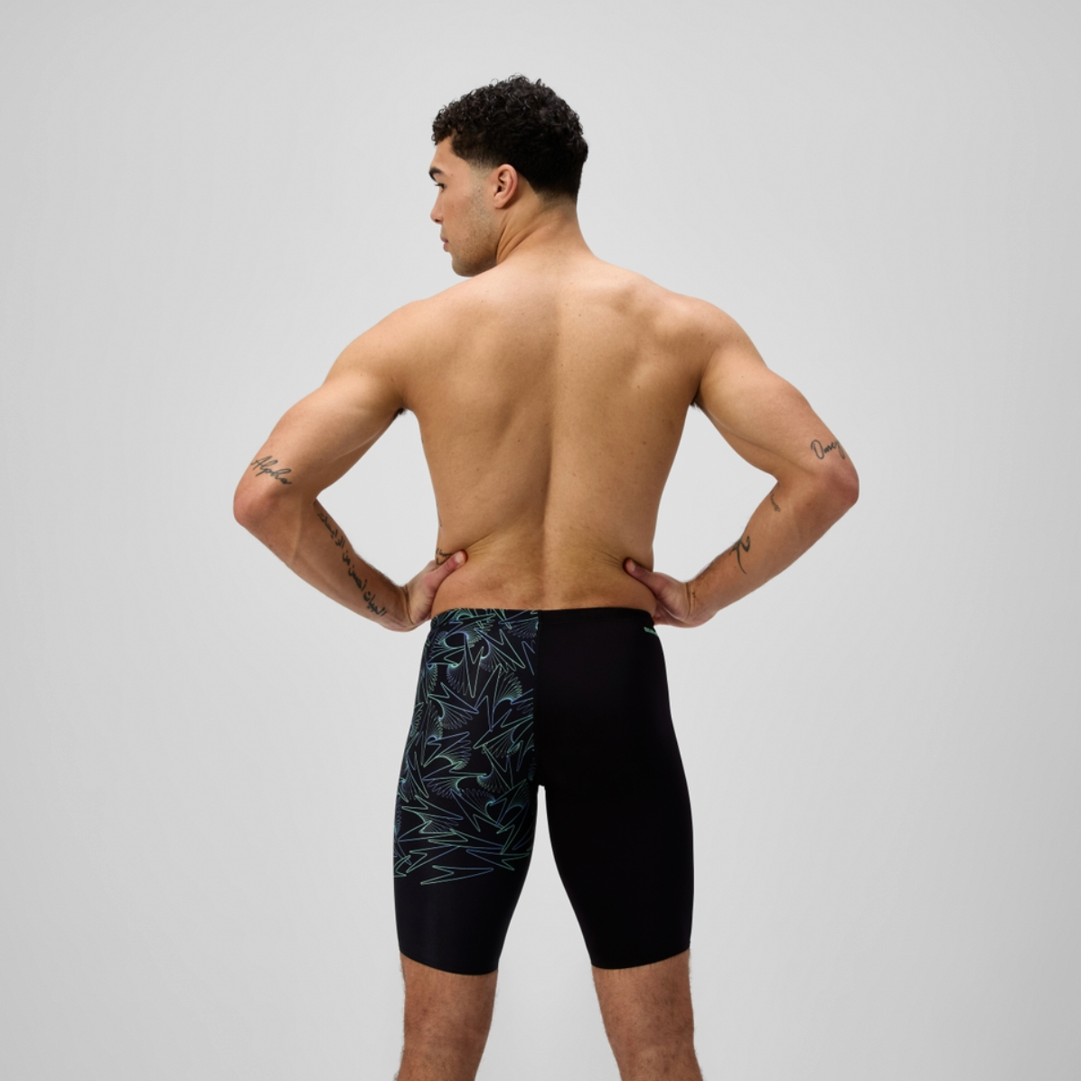 Speedo Men's Hyperboom Splice V-Cut Jammer Swimsuit Swimming Costume Shorts BNWT