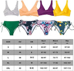 CheChury Women's Padded High Waist Push-Up Bikini Swimsuit Swimming Costume BNWT