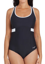 Zoggs Women's Dakota Crossback Ecolast Swimsuit Swimming Costume BNWT
