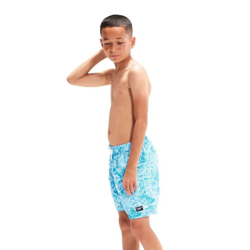 Speedo Boy's Junior Printed 15" Watershort Swim Shorts Swimsuit Swimming Costume