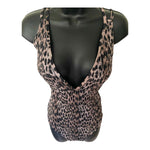 Simply Be Women's Animal Print Plus Size Swimsuit Swimming Costume One Piece
