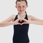 Speedo ECO Endurance+ Medalist Girls Swimsuit Swimming Costume Navy 2025 BNWT