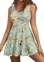 Shekini Women's Front Cut-Out Padded Swim Dress Swimsuit Swimming Costume BNWT