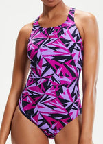 Speedo Women's Hyperboom Allover Medalist Swimsuit Swimming Costume BNWT