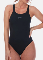 Speedo Women's Eco Endurance+ Medalist Swimsuit Swimming Costume Navy BNWT