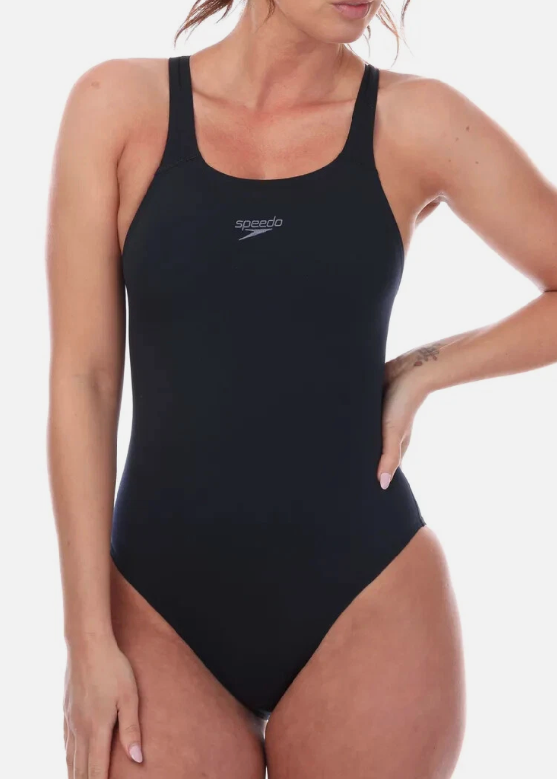 Speedo Women's Eco Endurance+ Medalist Swimsuit Swimming Costume Navy BNWT