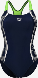 Arena Women's Swim Pro Back Graphic Swimsuit Swimming Costume Ladies BNWT
