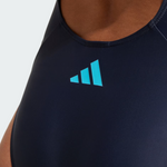 Adidas Women's 3-Stripes V Back One Piece Swimsuit Swimming Costume JG5819 BNWT