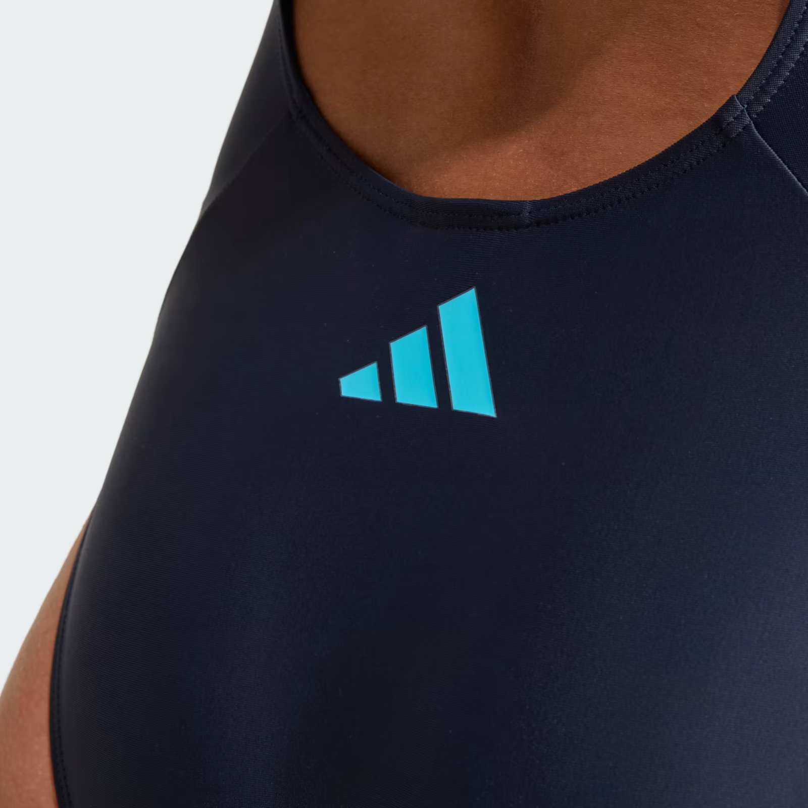 Adidas Women's 3-Stripes V Back One Piece Swimsuit Swimming Costume JG5819 BNWT
