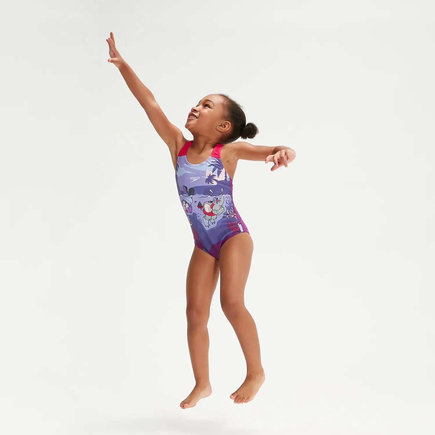 Speedo Girl's Learn To Swim Crossback Swimsuit Swimming Costume Junior BNWT
