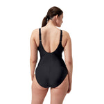Speedo Women's Shaping Cross Knot Swimsuit Swimming Costume Swimwear Front BNWT