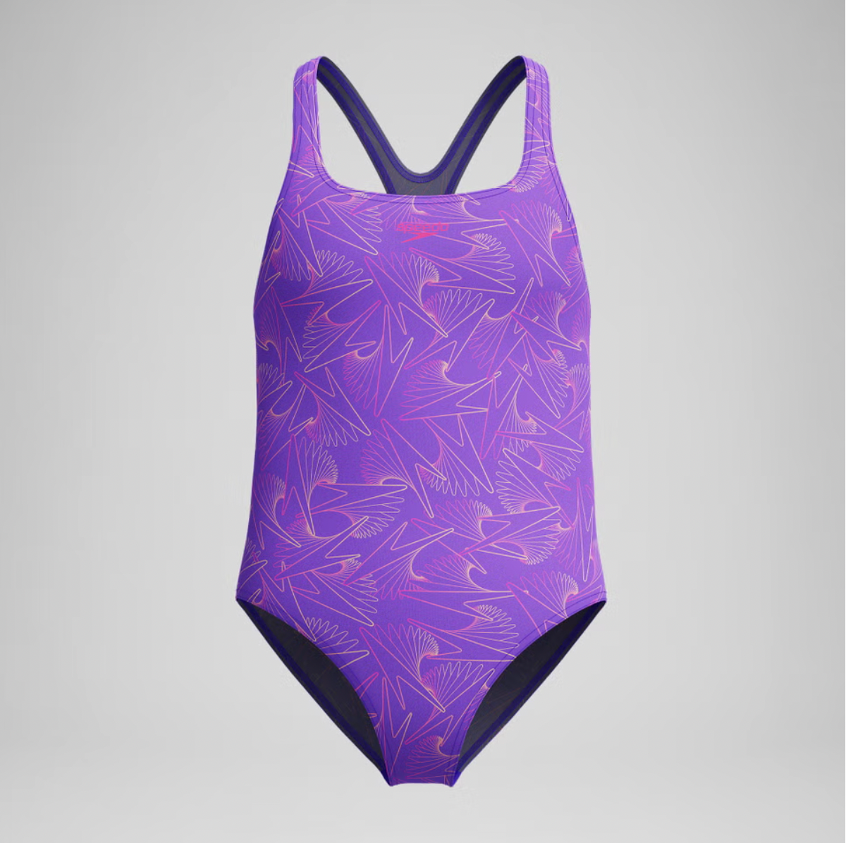 Speedo Girls Hyperboom Allover Medalist Swimsuit Swimming Costume Junior BNWT