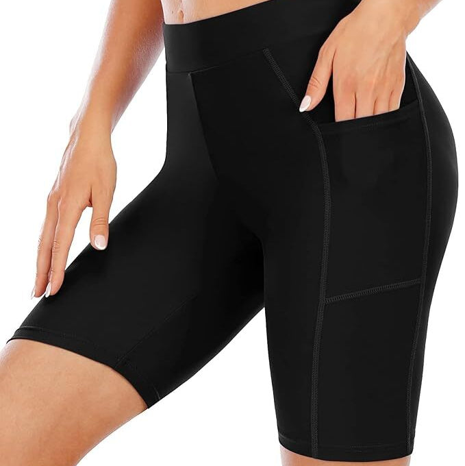 Attraco Women's High Waisted Swim Shorts Swimsuit Swimming Costume BNWT