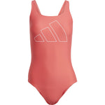 Adidas Women's Big Bars Swimsuit Swimming Costume X-Back Swimwear JJ0430 BNWT