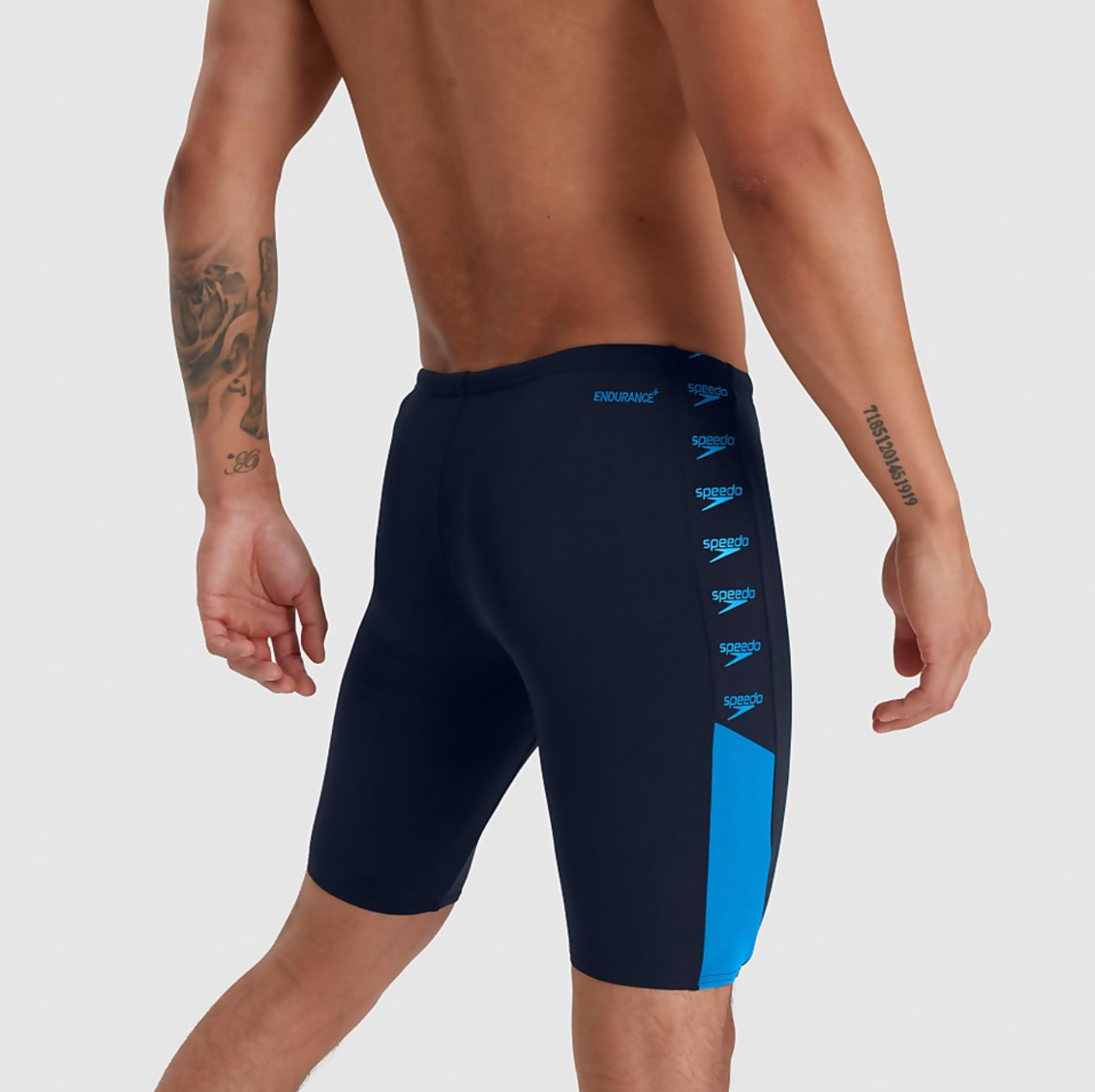 Speedo Men's Boom Logo Splice Jammer Swimsuit Swimming Costume Shorts BNWT