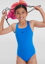 Speedo Eco Endurance+ Medalist Girls Junior Swimsuit Swimming Costume BNWT