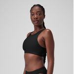 Speedo Women's Solid High Neck Crop Top Swimsuit Swimming Costume Swimwear BNWT