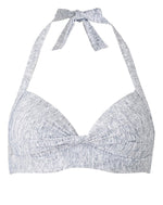 Sunseeker Women's Glam Bikini Top Padded Halter Neck Swimsuit UK 16 20 22 BNWT
