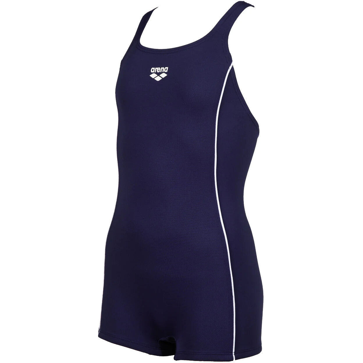 Arena Girl's Combi-Short Finding Swimsuit Swimming Costume Legsuit Navy BNWT