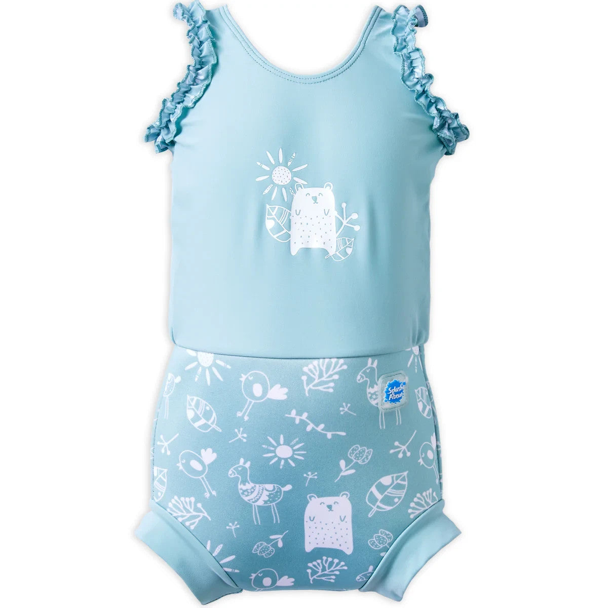 Splash About Happy Nappy Costume Reusable Neoprene Sunny Bear Boy Girl BNWOT
