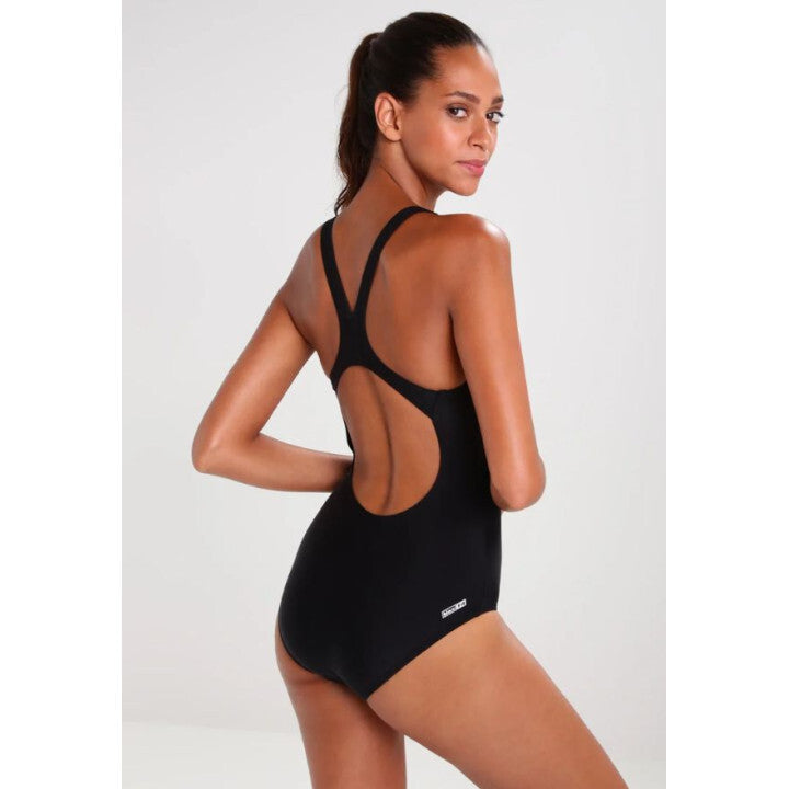 Arena Women's Dynamo One Piece Swimsuit Swimming Costume Swimwear Black BNWT