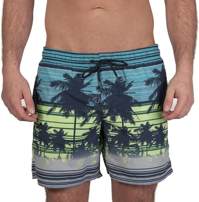 Ript Essentials Men's Quick Dry Swimming Swim Shorts Trunks Swimsuit Lime BNWT
