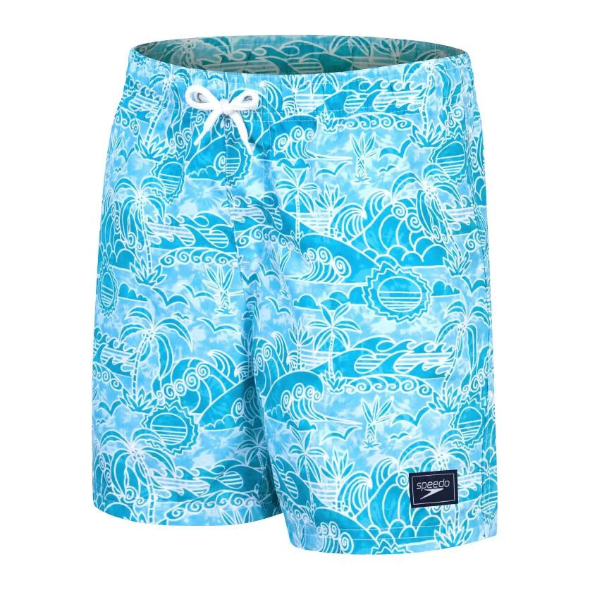 Speedo Boy's Junior Printed 15" Watershort Swim Shorts Swimsuit Swimming Costume