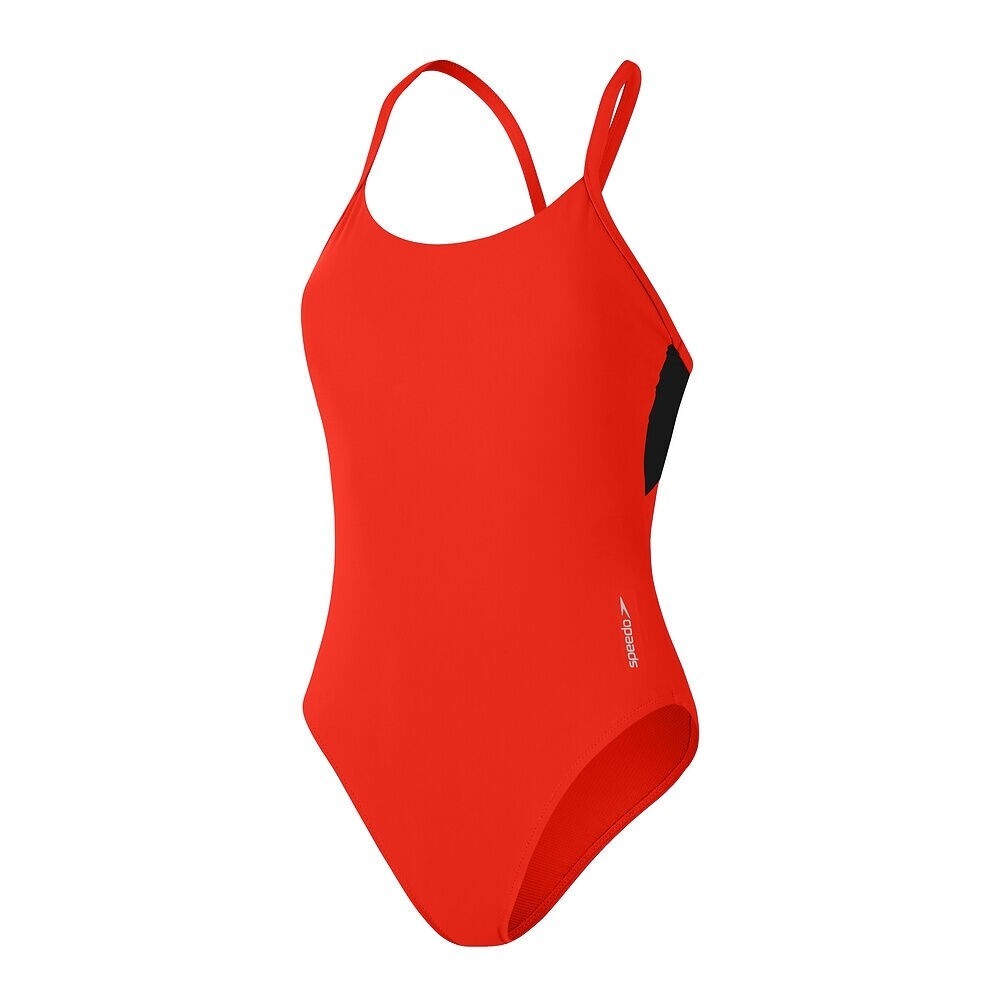 Speedo Women's Colourblock Racerback Swimsuit Swimming Costume Swimwear BNWT