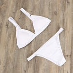 Chechury Women's Triangle Low Waist Sexy Bikini Swimsuit Swimming Costume BNWT