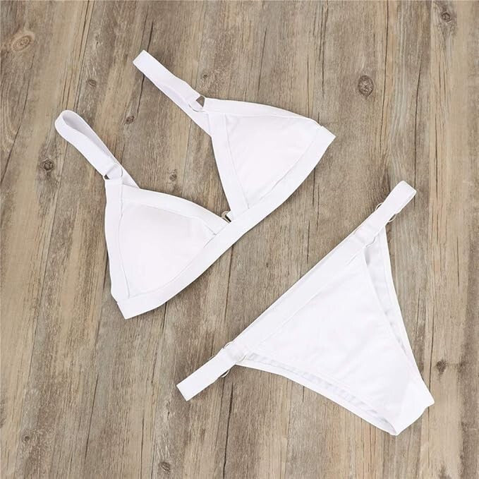 Chechury Women's Triangle Low Waist Sexy Bikini Swimsuit Swimming Costume BNWT