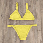 Chechury Women's Triangle Low Waist Sexy Bikini Swimsuit Swimming Costume BNWT