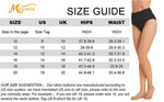 Micosuza Women's High Waist Swim Briefs Swimsuit Swimming Costume Bikini Bottoms