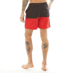 DKNY Men's Naxos Swim Shorts Swimsuit Swimming Costume Black Red BNWT