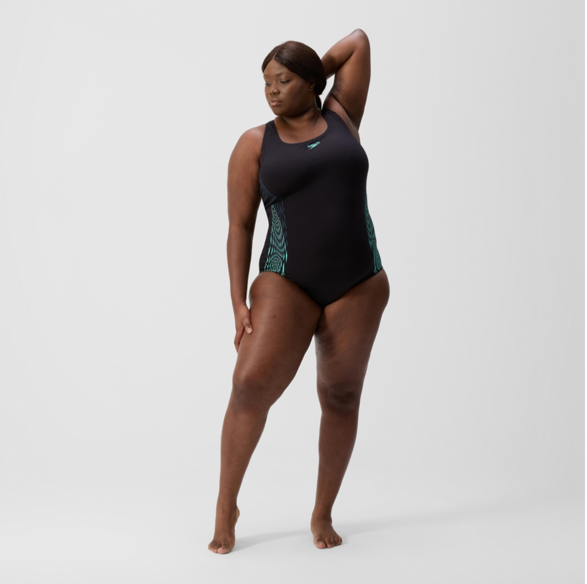 Speedo Women's Placement Medalist Swimsuit Swimming Costume Plus Size BNWT