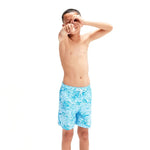 Speedo Boy's Junior Printed 15" Watershort Swim Shorts Swimsuit Swimming Costume