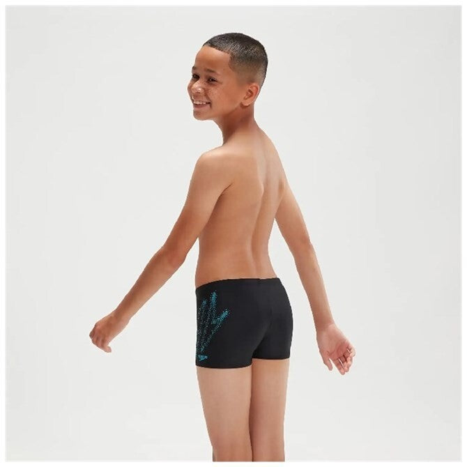 Speedo Boy's Hyperboom Placement Aquashort Shorts Trunks Swimsuit Swimming BNWT