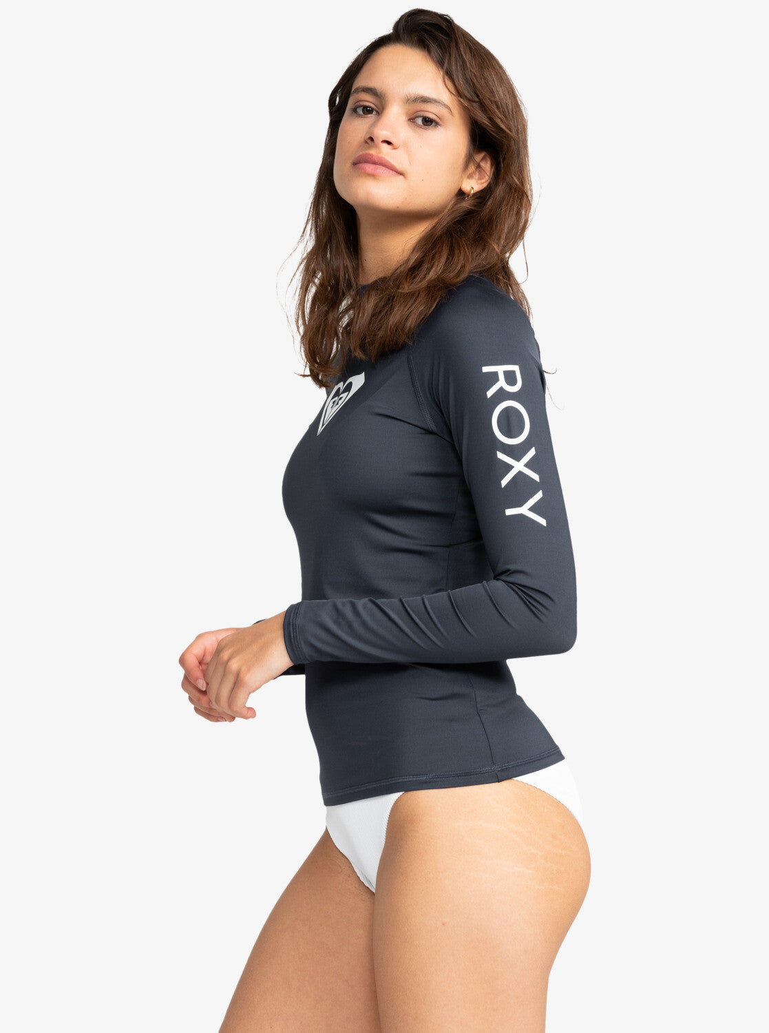 Roxy Women's Whole Hearted Long Sleeved Rash Vest Top Surf Shirt Swimsuit BNWT