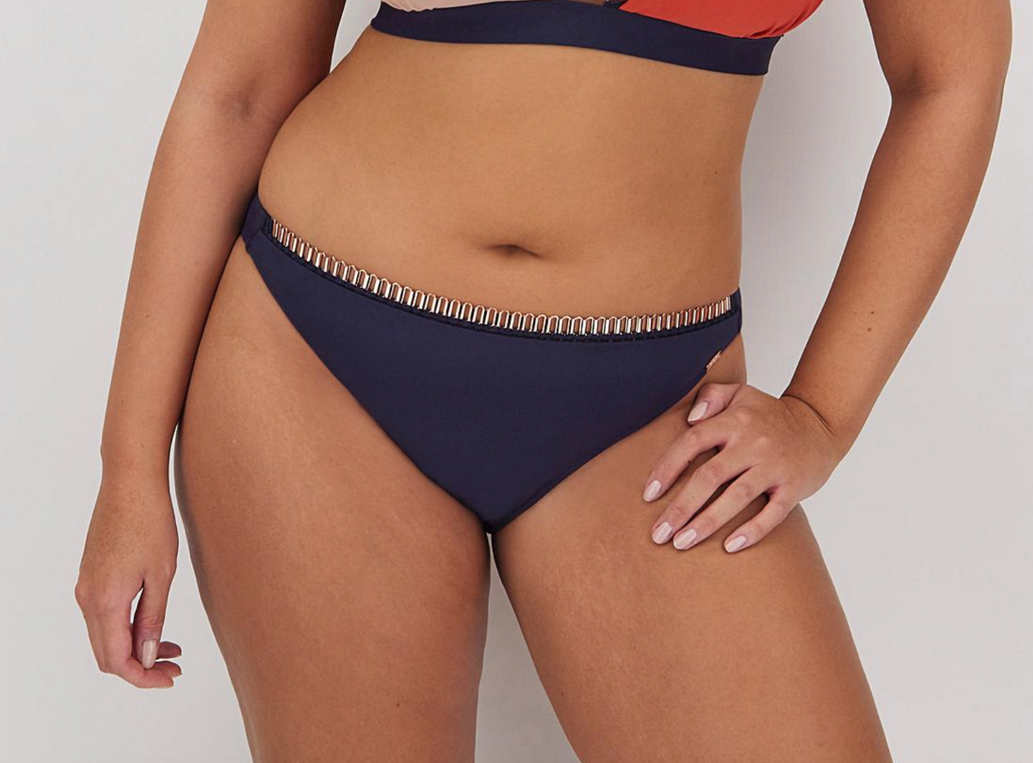 Figleaves Women's Curve Maui Bikini Bottoms Briefs Swimsuit Swimming Plus BNWT