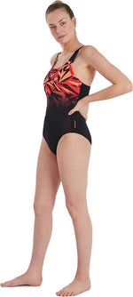 Speedo Women's Hyperboom Placement Muscleback Swimsuit Swimming Costume BNWT