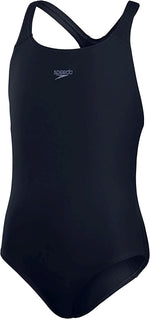 Speedo ECO Endurance+ Medalist Girls Swimsuit Swimming Costume Navy 2025 BNWT