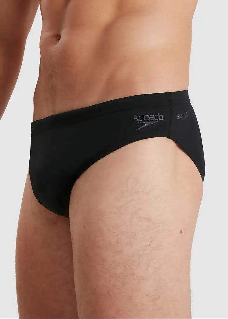 Speedo Men's Eco Endurance+ 7cm Brief Swimming Costume Swimsuit Black BNWT