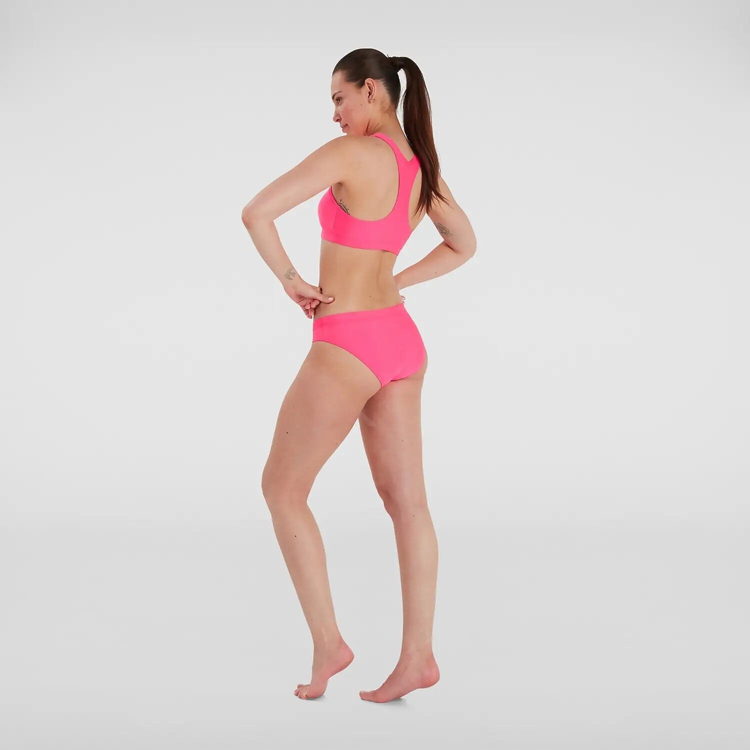 Speedo Women's Volley Bikini Swimsuit Swimming Costume Pink Swimwear BNWT