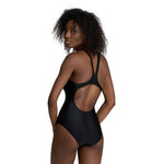 Arena Women's Dynamo One Piece R Swimsuit Swimming Costume Swimwear Black BNWT